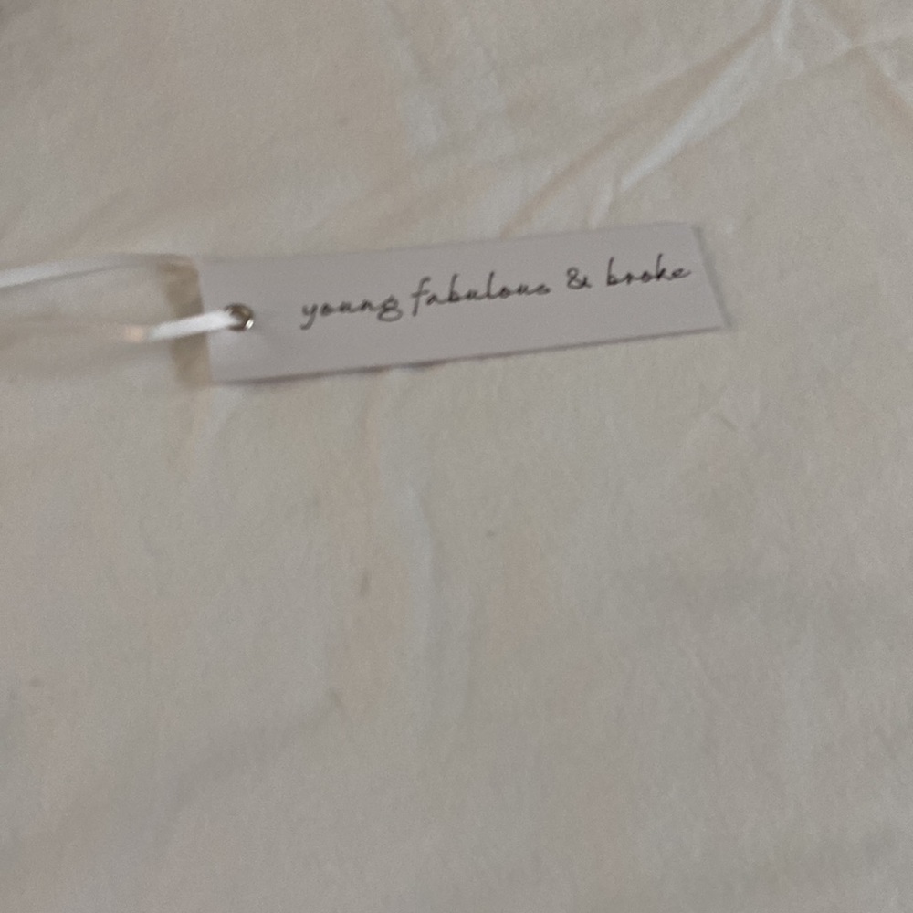 YFB - Young Fabulous & Broke Eyelet Asymmetrical Hem Costa Dress in Cream NWT - Picture 5 of 12